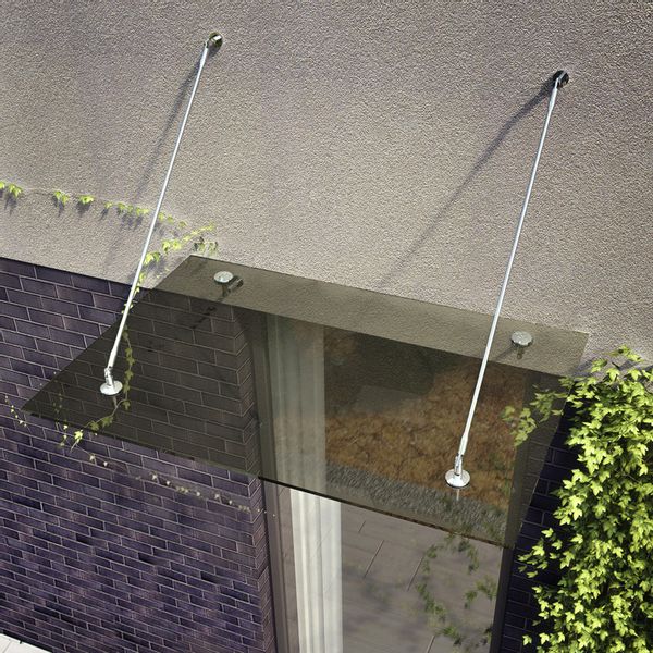 daszek szklany QUBA 150x120 brąz/grafit zdjęcie 2