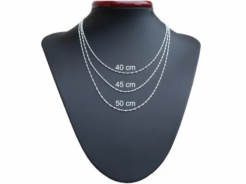 ŁAŃCUSZEK SREBRNY 925 SINGAPUR 025 - DŁUGOŚĆ 40cm na Arena.pl