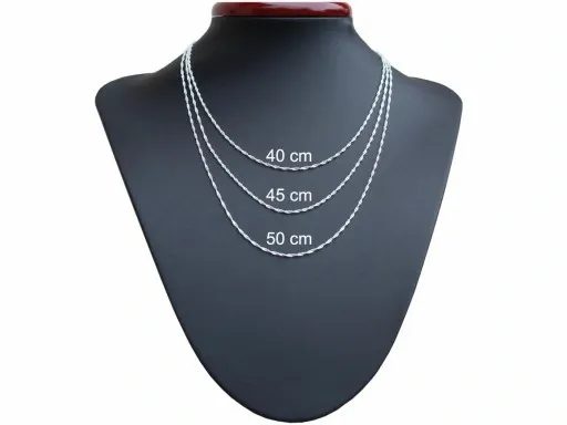 ŁAŃCUSZEK SREBRNY 925 SINGAPUR 025 - DŁUGOŚĆ 40cm zdjęcie 3