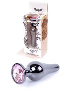 korek analny stalowy biżuteryjny srebrny heavyfun 9.5 cm