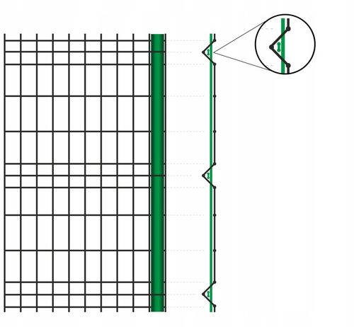 Listwy pionowe do ogrodzeń panelowych 123 x 250 cm, szer. 62-80 mm antracyt na Arena.pl