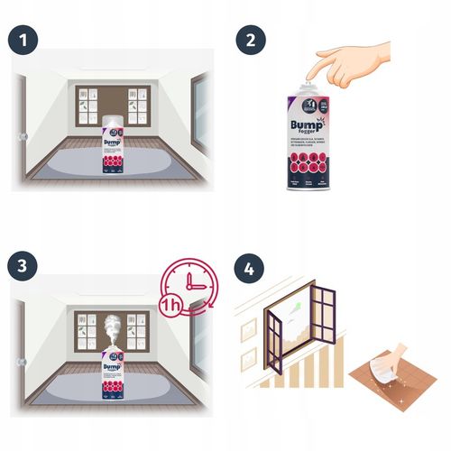 BUMP FOGGER Bomba dymna na pluskwy mole pchły karaluchy rybiki owady na Arena.pl