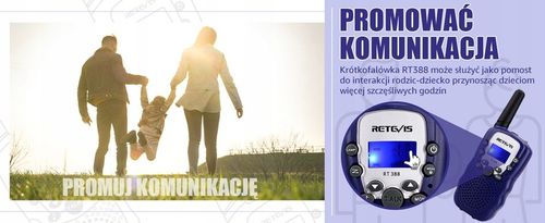 Retevis RT388 krótkofalówki dla dzieci PMR446 Prezenty dla Dzieci 8 kanałów na Arena.pl