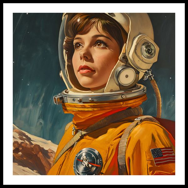 Plakat 50x50cm Pionierka Kosmosu zdjęcie 3