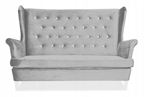 Zestaw wypoczynkowy mebli uszak Diana sofa fotele pufy Family Meble komplet na Arena.pl