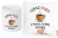 Dla Wujka Zestaw Poduszka + Skarbonka Prezent Z Nadrukiem Ze Zdjęciem