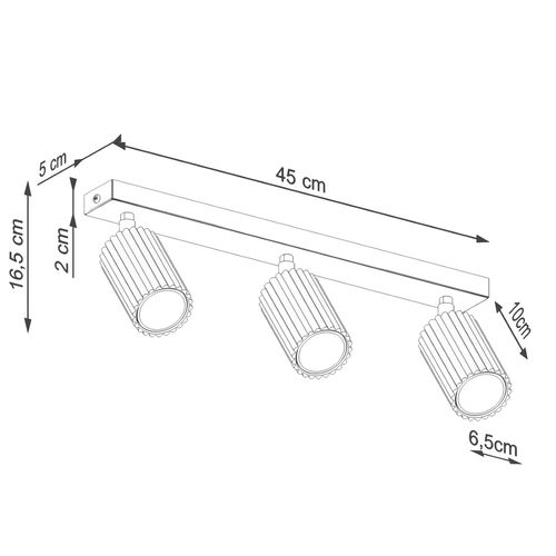 Plafon KARBON 3L ochra czerwona na Arena.pl