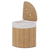 Kosz na pranie bambusowy trójkątny 48L