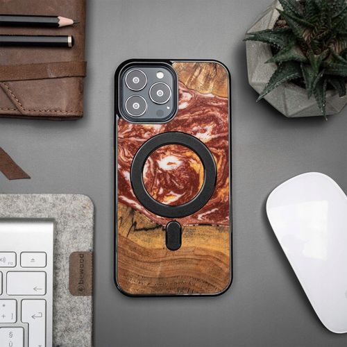 Etui Bewood Unique do iPhone 13 Pro Max - Planets - Mars z MagSafe na Arena.pl