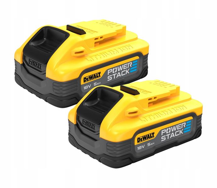 DEWALT AKUMULATOR 18V 5,0Ah 2szt. POWERSTACK DCBP518H2 zdjęcie 2