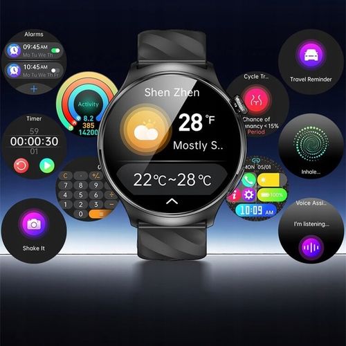 SMARTWATCH Rubicon ROZMOWY Menu PL TEMPERATURA SPORT ALWAYS DISPLAY na Arena.pl