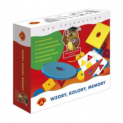 WZORY KOLORY MEMORY GRA EDUKACYJNA MĄDRA SOWA na Arena.pl