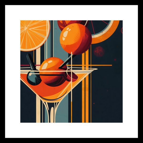 Plakat 30x30cm Koktajl w Stylu zdjęcie 3