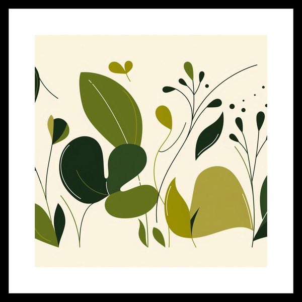 Plakat 40x40cm Świeżość Liści zdjęcie 3