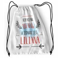 Plecak Dla Liliany Sportowy Szkolny Worek Torba Z Nadrukiem Ze Zdjęciem
