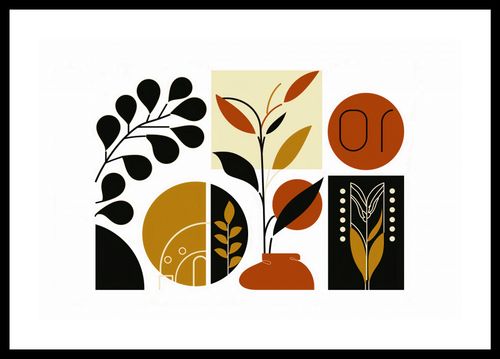 Plakat 45x30cm Kolaż Botaniczny na Arena.pl