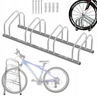 STOJAK NA ROWER ROWERY 4 STANOWISKA ROWEROWY STAL OCYNKOWANA 119,5x33x27 cm