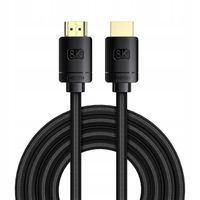 BASEUS KABEL HDMI 2.1 PRZYŁĄCZE 8K 48Gbps 120Hz eARC QMS Dynamic HDR VRR 3m
