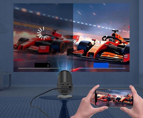 PROJEKTOR RZUTNIK ANDROID TV WIFI MINI 4K PRZENOŚNY SMART CZARNY na Arena.pl