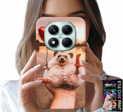 ETUI DO XIAOMI NOTE 14 PRO 5G - Z NADRUKIEM SŁODKI JEŻYK PIGMEJSKI, CASE na Arena.pl