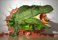 FOTOTAPETA dla dzieci dinozaury dziura na wymiar