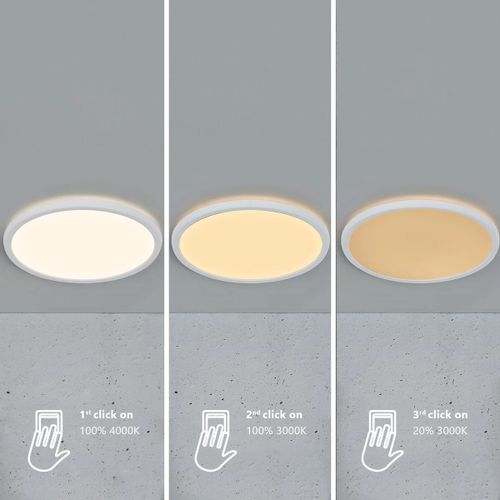 Okrągły plafon Oja 2015106101 Nordlux LED 19W ściemnialna biała na Arena.pl