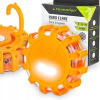 FLARA OSTRZEGAWCZA BŁYSKOWA MAGNES KOGUT LAMPA STROBOSKOP POMARAŃCZOWA