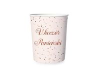 Kubeczki (Kubki), Wieczór Panieński, jasno różowy, 220 ml, 6 szt.