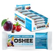 25x OSHEE Vitamin musli bar magnez + witamina B6 śliwka żurawina 40 g