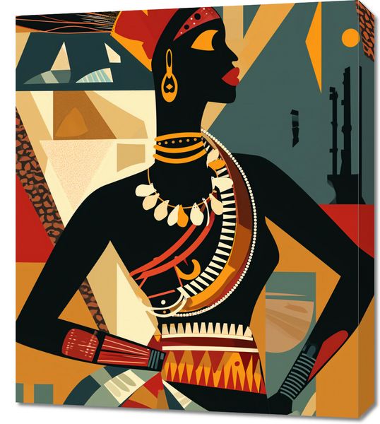 Obraz 60x70cm Afrykańska Mozaika zdjęcie 1