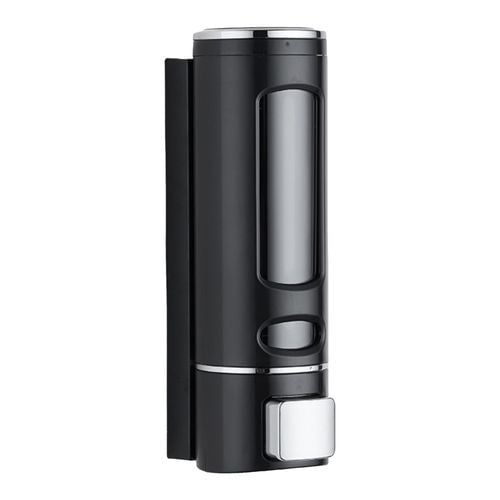 Dozownik ścienny na mydło w płynie  żel szampon czarny uniwersalny 400 ml na Arena.pl