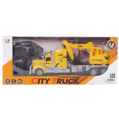 Koparka Zdalnie Sterowana Rc Pojazd Budowlany Pilot Akumulator Kabel na Arena.pl