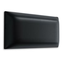 Panel Ścienny Tapicerowany Czarny EKO SKÓRA 3D 100cm x 20cm