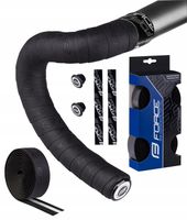 Owijka kierownicy szosa FORCE WAVE czarna antypoślizgowa 2 x 210cm