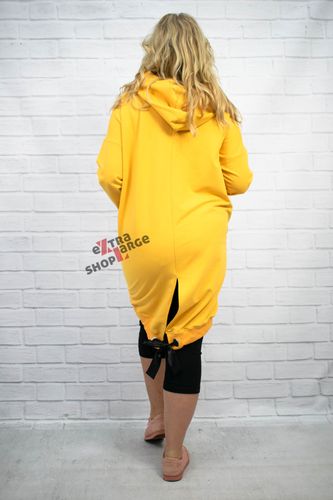 BLUZA TAFFI DŁUGA ŻÓŁTA KAPTUR PLUS SIZE na Arena.pl