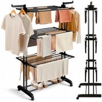 SUSZARKA NA PRANIE XXL STOJĄCA SKŁADANA WYTRZYMAŁA NA KÓŁKACH Max do