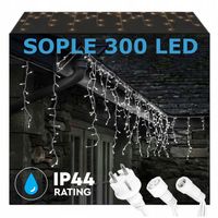 SOPLE 300LED LAMPKI ZEWNĘTRZNE IP44 ŚWIATŁO STAŁE KURTYNA GIRLANDA ŚWIETLNA