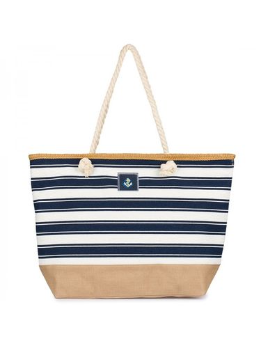 Torba Plażowa Duża Zapinana Na Zamek Torebka Shopper Na Piknik z Podszewką na Arena.pl