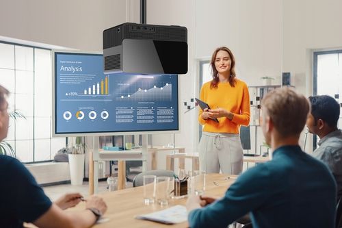 RZUTNIK PROJEKTOR LED AUTOFOCUS ANDROID TV 11 4K FULL HD WIFI PILOT BT na Arena.pl