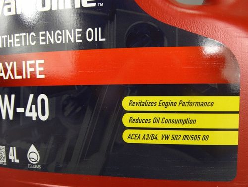 VALVOLINE MAXLIFE SYNTHETIC 5W40 SN/CF A3/B4 SYNTETYCZNY 4L na Arena.pl