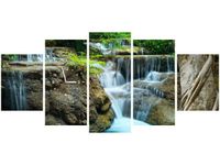 70CM 150CM ZEGAR 5 ELEM NAD WODOSPADEM DRUK OBRAZ