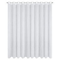 Firana z błyszczącym nadrukiem LENA na przelotkach 350X250 biała