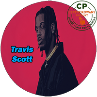 Opłatek waflowy na tort - Travis Scott Fortnite