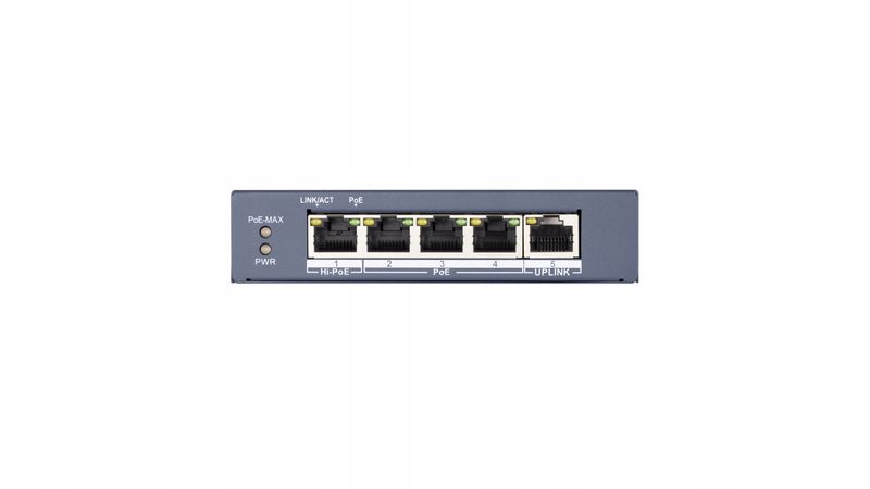 SWITCH POE HIKVISION DS-3E0505HP-E zdjęcie 4