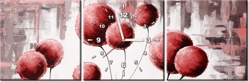 30 90CM OBRAZ 3 ELEM ABSTRAKCYJNE DMUCHAWCE CZERWIENI ŚCIENNY PŁOTNO DRUK na Arena.pl
