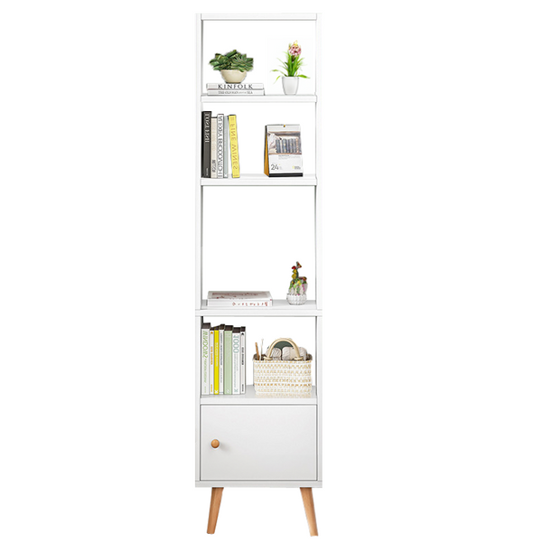 Regał stojący biały na książki loft zdjęcie 7