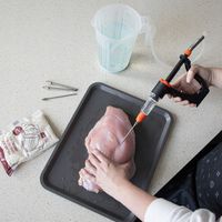 PÓŁAUTOMATYCZNA NASTRZYKIWARKA WĘDLINIARSKA do MIĘSA + ZESTAW IGIEŁ BROWIN