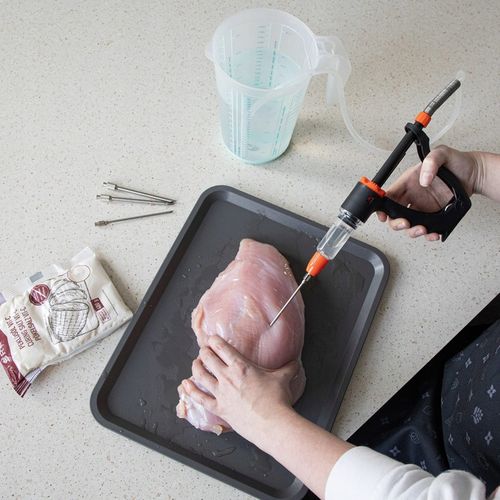 PÓŁAUTOMATYCZNA NASTRZYKIWARKA WĘDLINIARSKA do MIĘSA + ZESTAW IGIEŁ BROWIN na Arena.pl