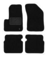 Dywaniki welurowe LUX Dodge Avenger 2007-2015 sedan czarne z mocowaniami