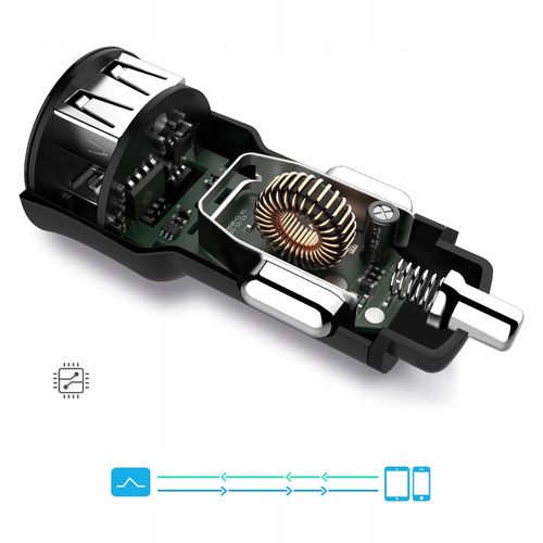 ROCK Ładowarka Samochodowa 2x USB 3,4A KABEL MICRO na Arena.pl